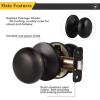 imageProbrico NonLocking Passage Door KnobsInterior Door Locks in Oil Rubbed Bronze FinishBall Shape Door Hardware for Hallway or Closet6 PackOil Rubbed Bronze