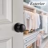 imageProbrico NonLocking Passage Door KnobsInterior Door Locks in Oil Rubbed Bronze FinishBall Shape Door Hardware for Hallway or Closet6 PackOil Rubbed Bronze