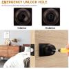 imageProbrico Oil Rubbed Bronze Ball Privacy Knob Interior Keyless Door Lockset for Bed and Bath with Square Rosette 1 Pack