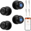 imageProbrico Smart Door Knob Fingerprint Biometric Door Knob with Smart Lock Keyless Entry Door Lock with Knob Round Electronic Door Lock for BedroomGarageOfficeClosetApartmentApp ControlBlackBlack