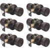 imageProbrico 6 Pack Tulip Passage Door KnobOil Rubbed Bronze Finish Fit for Hallway ampamp Closet DoorsKeyless Interior Door Handles No Locking Tulip Style Knob for Right or Left Handed Doors