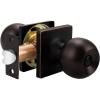 imageProbrico Oil Rubbed Bronze Ball Privacy Knob Interior Keyless Door Lockset for Bed and Bath with Square Rosette 1 Pack