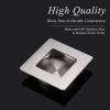 image1 PackProbrico Recessed Sliding Door Pull Brushed Nickel Furniture Flush Door Handle Stainless Steel Flush Finger Pull Square 234 Inch Recessed Handle Sliding Flush Door Pull