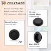 imageProbrico 5 Pack Round Flush Door Pulls Stainless Steel Recessed Cabinet Handles Black 235 Inch65mm Diameter Pocket Door Handles Recessed Sliding Door Pulls