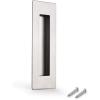imageProbrico Stainless Steel Flush Pull Recessed Cabinet Sliding Door Knobs Furniture Handles for Pocket Flush Door Concealed Screws 6 Inches Overall Length