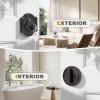 imageProbrico 1 Pack Single Cylinder Deadbolts BlackKeyed Different Exterior Lockset Handleset for Entrance Door and Front Gate AntiTheft Keyway Key Hardware 3 KeysOil Rubbed Bronze