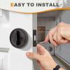 imageProbrico 1 Pack Single Cylinder Deadbolts BlackKeyed Different Exterior Lockset Handleset for Entrance Door and Front Gate AntiTheft Keyway Key Hardware 3 KeysOil Rubbed Bronze