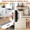 imageProbrico 10 Pack Solid Stainless Steel T Knobs Cabinet Knobs Satin Nickel Kitchen Drawer Pulls Dresser Knobs Brushed Nickel Cupboard HandlesBlack