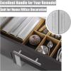 imageProbrico 10 Pack Solid Stainless Steel T Knobs Cabinet Knobs Satin Nickel Kitchen Drawer Pulls Dresser Knobs Brushed Nickel Cupboard HandlesBrushed Nickel