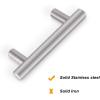imageProbrico 30 Pack Cabinet Knobs 2quot Overall Length Solid Stainless Steel Brushed Nickel Kitchen Cabinet Pulls Hardware Bedroom Drawer Dresser Handles Cupboard PullsBrushed Nickel