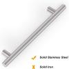 imageProbrico 30 Pack Cabinet Knobs 2quot Overall Length Solid Stainless Steel Brushed Nickel Kitchen Cabinet Pulls Hardware Bedroom Drawer Dresser Handles Cupboard PullsBrushed Nickel