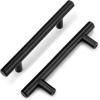 imageProbrico 30 Pack Cabinet Knobs 2quot Overall Length Solid Stainless Steel Brushed Nickel Kitchen Cabinet Pulls Hardware Bedroom Drawer Dresser Handles Cupboard PullsBlack