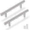 imageProbrico 30 Pack Cabinet Knobs 2quot Overall Length Solid Stainless Steel Brushed Nickel Kitchen Cabinet Pulls Hardware Bedroom Drawer Dresser Handles Cupboard PullsBrushed Nickel