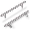 imageProbrico 30 Pack Cabinet Knobs 2quot Overall Length Solid Stainless Steel Brushed Nickel Kitchen Cabinet Pulls Hardware Bedroom Drawer Dresser Handles Cupboard PullsBrushed Nickel
