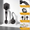imageProbrico Black Heavy Duty Front Entry Handleset Passage Lock Grip Handle with Wave Lever Keyless Door Locks Interior and Exterior Entrance Door Handle with Reversible Handed Lever1PackOil Rubbed Bronze