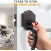 imageProbrico Black Heavy Duty Front Entry Handleset Passage Lock Grip Handle with Wave Lever Keyless Door Locks Interior and Exterior Entrance Door Handle with Reversible Handed Lever1PackOil Rubbed Bronze