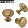 imageProbrico 10 Pack Cabinet Round Knobs in Brass FinishKitchen Cabinet Pulls Hardware1316 inch295mm Diameter Furniture Pull KnobsBrass