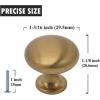 imageProbrico 10 Pack Cabinet Round Knobs in Brass FinishKitchen Cabinet Pulls Hardware1316 inch295mm Diameter Furniture Pull KnobsBrass