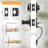 imageProbrico Satin Nickel Heavy Duty Front Entry HandlesetEntry Door Lockset with Deadbolt Single CylinderInterior and Exterior Entrance Passage LockGrip Handle with Wave Lever1SetOil Rubbed Bronze