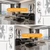 imageProbrico Satin Nickel Heavy Duty Front Entry HandlesetEntry Door Lockset with Deadbolt Single CylinderInterior and Exterior Entrance Passage LockGrip Handle with Wave Lever1SetSatin Nickel