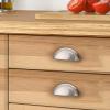 imageProbrico 10 Pack Brushed Nickel Cabinet Pulls Bin Cup Drawer Handles Cabinet Cup Handles 3 Inch Holes Drawer Handles and Knobs Kitchen Cabinet HardwareBrushed Nickel