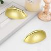 imageProbrico 10 Pack Brushed Nickel Cabinet Pulls Bin Cup Drawer Handles Cabinet Cup Handles 3 Inch Holes Drawer Handles and Knobs Kitchen Cabinet HardwareGold