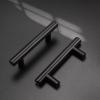 imageProbrico 15 Pack 212 Inch Hole to Hole Spacing Flat Black Modern Cabinet Hardware Drawer Handle Kitchen Cupboard T Bar Pull Dresser Knobs Sethole center 212