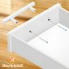 imageProbrico 50 Pack 3quot Hole Center Euro T Bar Kitchen Cabinet Pulls Stainless Steel Satin Nickel Furniture Dresser Drawer Handles 5 Inch Total LengthWhite