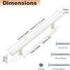 imageProbrico 50 Pack 3quot Hole Center Euro T Bar Kitchen Cabinet Pulls Stainless Steel Satin Nickel Furniture Dresser Drawer Handles 5 Inch Total LengthWhite
