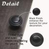 image:imageProbrico 25 Pack Cabinet Knobs and Handles Black Drawer Pulls Knobs for Dresser Closet Desk 113 Inch DiameterBlack