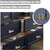 image:imageProbrico 5 Pack Single Hole Gold Cabinet Knobs Euro T Bar Cupboards Drawers Handles Brass Dresser Pulls 50mm2in Overall Length