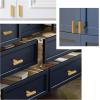 image:imageProbrico 5 Pack Single Hole Gold Cabinet Knobs Euro T Bar Cupboards Drawers Handles Brass Dresser Pulls 50mm2in Overall Length