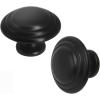 image:imageProbrico 25 Pack Cabinet Knobs and Handles Black Drawer Pulls Knobs for Dresser Closet Desk 113 Inch DiameterBlack