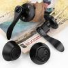 image:imageProbrico Front Door Handle Lever 3 Sets  Entry Door Lever and Double Cylinder Deadbolts Combo Pack in Oil Rubbed Bronze Finish Keyed Alike Lockset Exterior and Interior Contractor Pack Wave StyleBlack