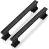 image:imageProbrico 10 Pack 5 Inch Matte Black Cabinet Handles HeavyDuty Drawer Pulls for Dresser Hardware CorrosionResistant Pulls for Cabinets and DrawersBlack