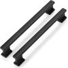 image:imageProbrico 10 Pack 5 Inch Matte Black Cabinet Handles HeavyDuty Drawer Pulls for Dresser Hardware CorrosionResistant Pulls for Cabinets and DrawersBlack
