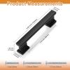 image:imageProbrico 10 Pack 5 Inch Matte Black Cabinet Handles HeavyDuty Drawer Pulls for Dresser Hardware CorrosionResistant Pulls for Cabinets and DrawersBlack