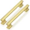 image:imageProbrico 10 Pack 5 Inch Matte Black Cabinet Handles HeavyDuty Drawer Pulls for Dresser Hardware CorrosionResistant Pulls for Cabinets and DrawersBrushed Gold