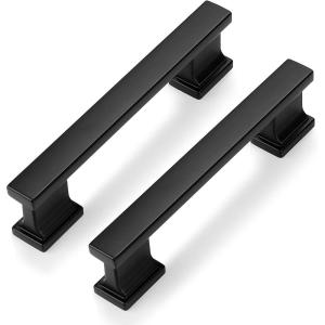 image:imageProbrico 10 Pack 5 Inch Matte Black Cabinet Handles HeavyDuty Drawer Pulls for Dresser Hardware CorrosionResistant Pulls for Cabinets and DrawersBlack