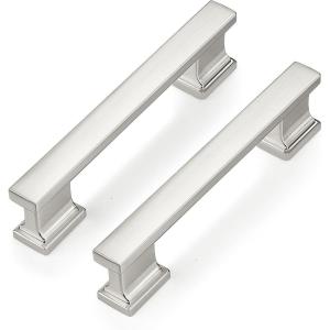 image:imageProbrico 10 Pack 5 Inch Matte Black Cabinet Handles HeavyDuty Drawer Pulls for Dresser Hardware CorrosionResistant Pulls for Cabinets and DrawersBrushed Nickel