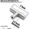 image:imageProbrico 30 Pack 3 Inch Euro T Bar Cabinet Pulls and 30 Pack  PD201HSS Kitchen Cabinet Drawer Knob amp 30 Pack 312 Inch Satin Nickel Drawer Pulls Knobs Bundle