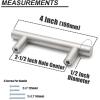 image:imageProbrico 30 Pack 3 Inch Euro T Bar Cabinet Pulls and 30 Pack  PD201HSS Kitchen Cabinet Drawer Knob amp 5 Pack 212 Inch Satin Nickel Drawer Pulls Knobs Bundle