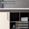 image:imageProbrico 10 Pack334 Hole Centers Kitchen Cabinet Pulls in Gold Euro Round T Bar Stainless Steel Kitchen Bathroom Cabinet Hardware Dresser Handles Drawer Pulls 6 Inch Total Lengthhole center 334