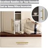 image:imageProbrico 10 Pack334 Hole Centers Kitchen Cabinet Pulls in Gold Euro Round T Bar Stainless Steel Kitchen Bathroom Cabinet Hardware Dresser Handles Drawer Pulls 6 Inch Total Lengthhole center 334